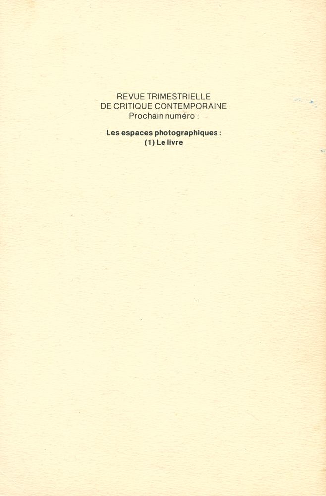 『Les Cahiers de La Photographie』 5  3