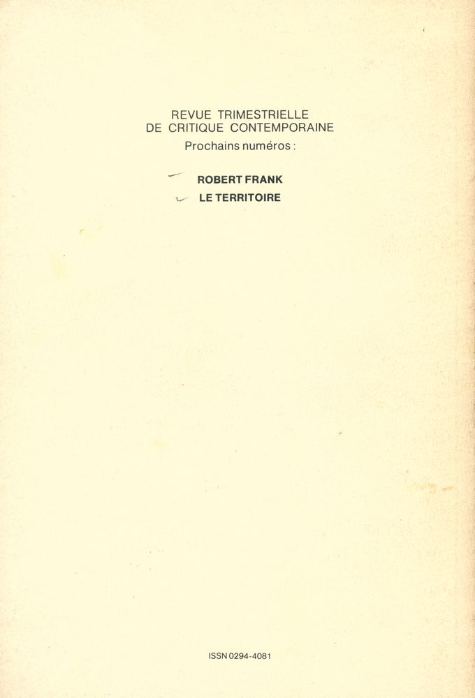 『Les Cahiers de La Photographie』 10  3