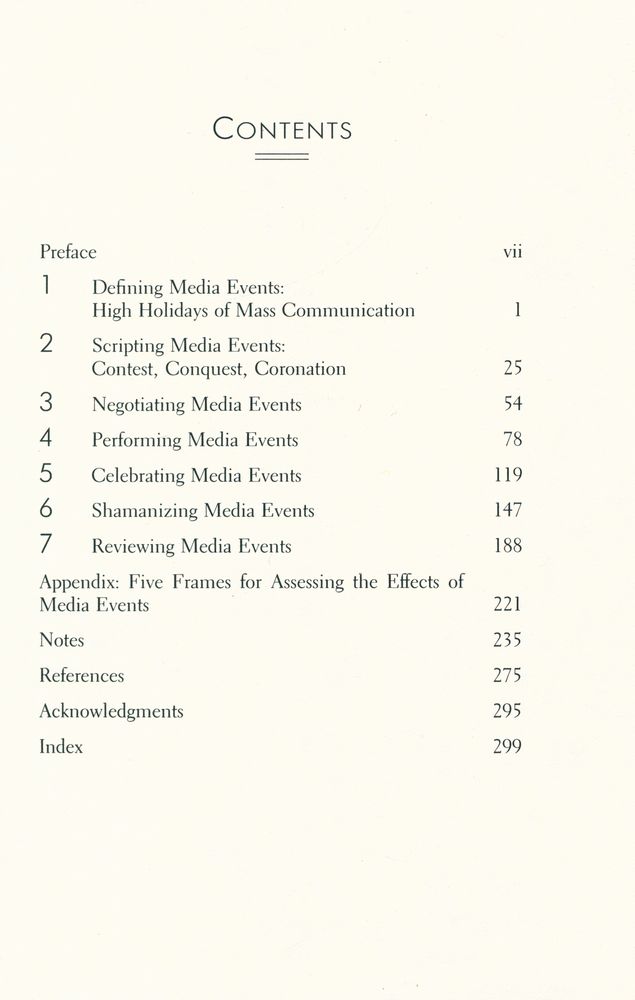 『Media events : the live broadcasting of history』 2