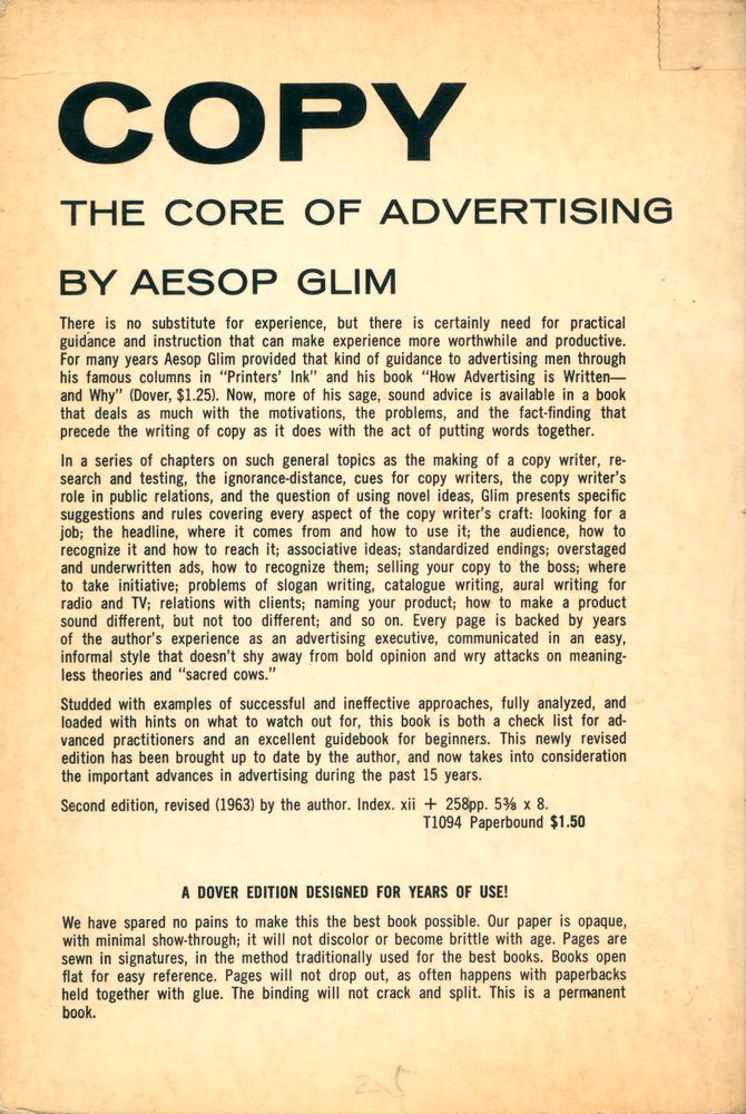 『COPY : THE CORE OF ADVERTISING』 3