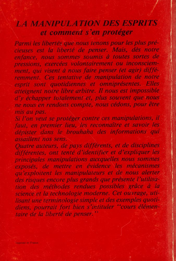 『LA MANIPULATION DES ESPRITS : et comment s'en protéger』 3
