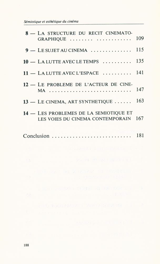 『SEMIOTIQUE ET ESTHETIQUE DU CINEMA』 3