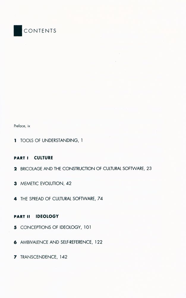 『Cultural software : a theory of ideology』 2