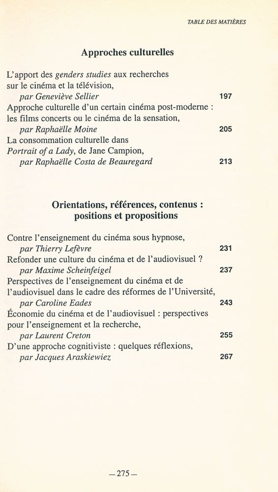 『CINÉMA ET AUDIO - VISUEL : Nouvelles images, approches nouvelles』 4