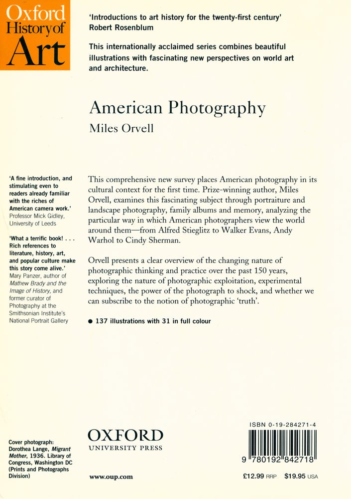『Oxford History of Art - American Photography』 4