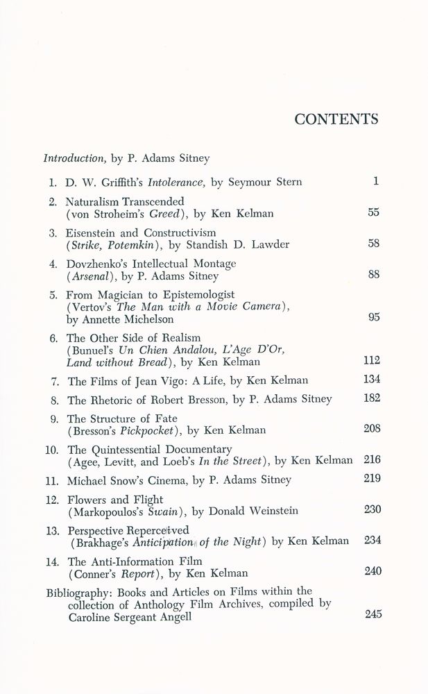 『Anthology Film Archives Series 2 - THE ESSENTIAL CINEMA : Essays on Films in The Collection of Anthology Film Archives』 2