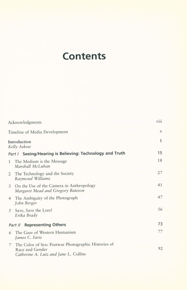 『The Anthropology of Media : A Reader』 2