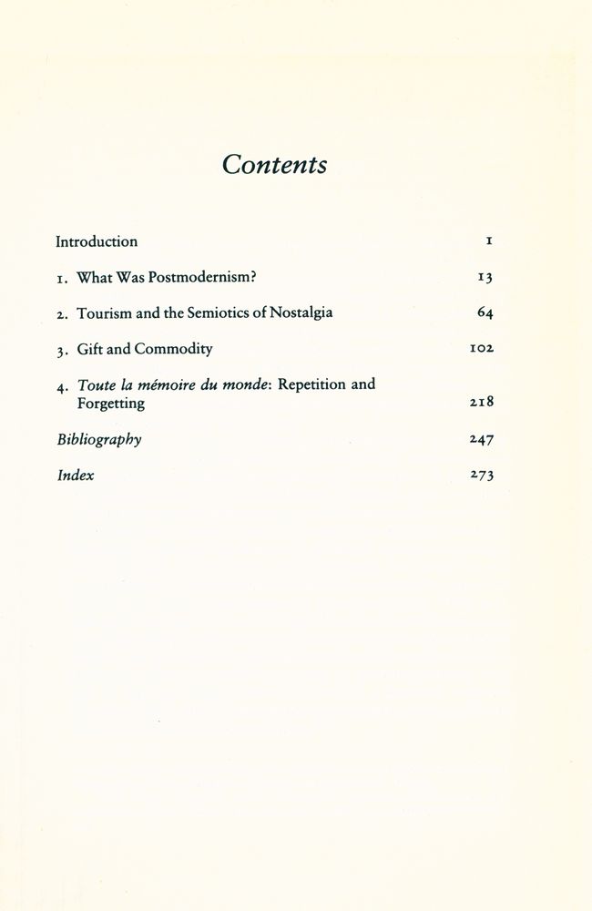 『Time and Commodity Culture : ESSAYS IN CULTURAL THEORY AND POSTMODERNITY』 2