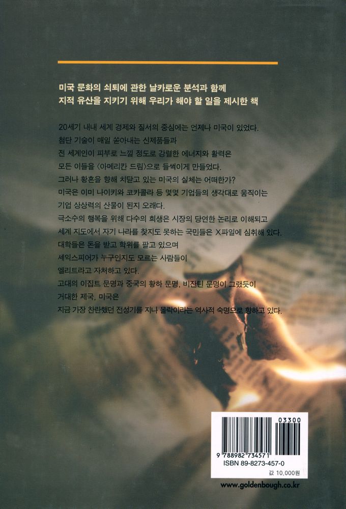 『미국 문화의 몰락 : 기업의 문화 지배와 교양 문화의 종말』 4