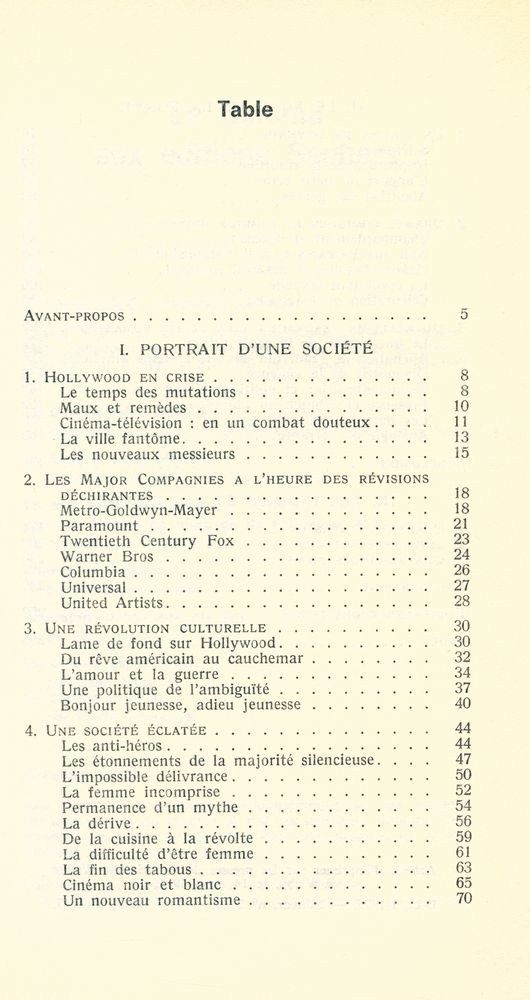 『le cinéma américain d'aujourd'hui』 2