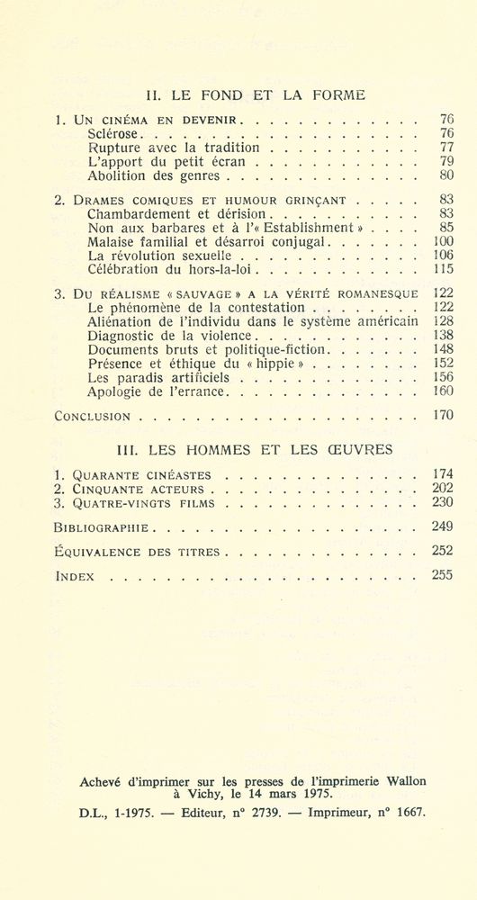 『le cinéma américain d'aujourd'hui』 3