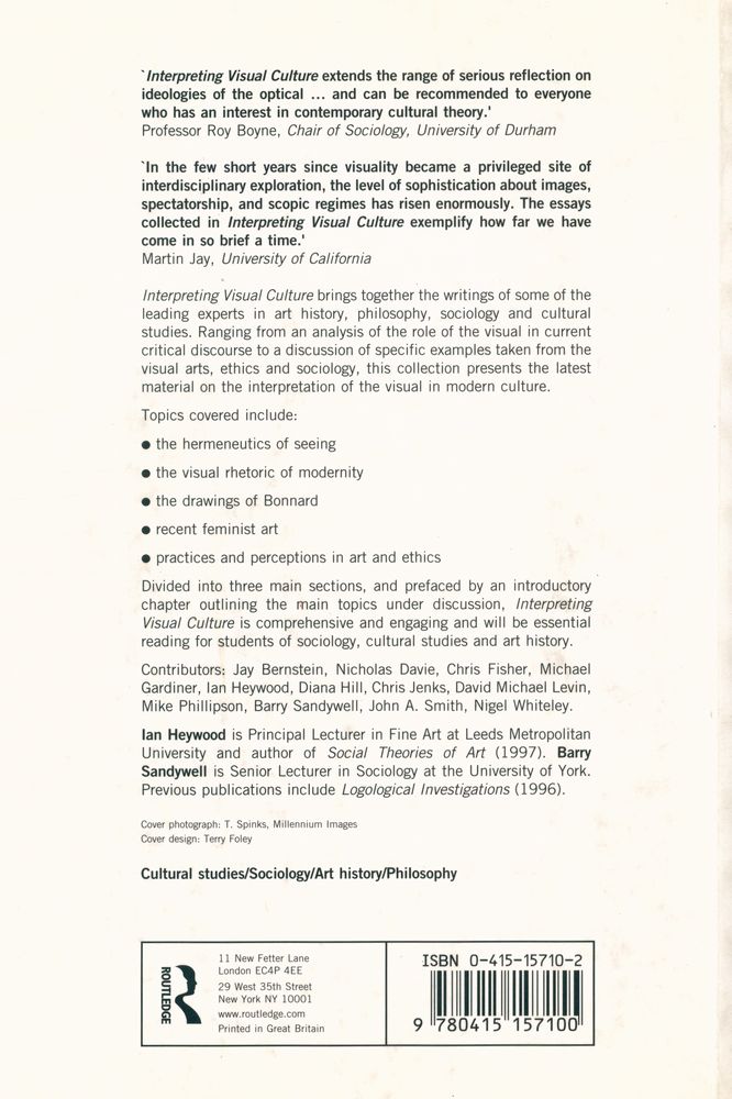 『Interpreting visual culture : explorations in the hermeneutics of the visual』 4