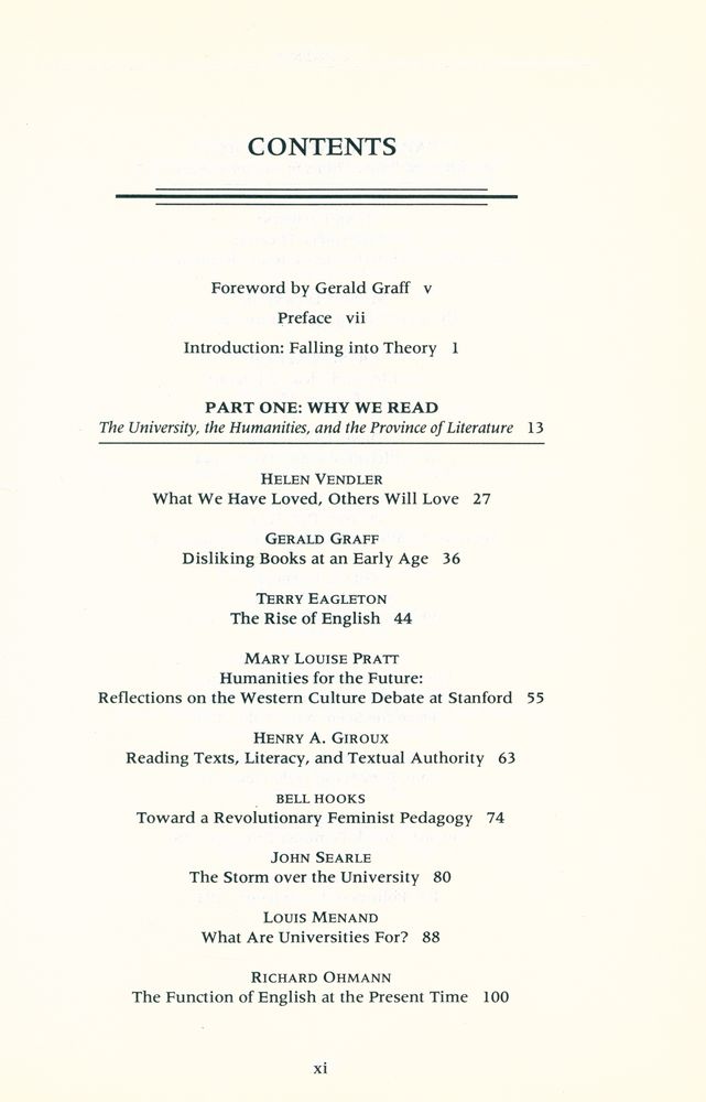 『Falling into Theory : Conflicting Views on Reading Literature』 2