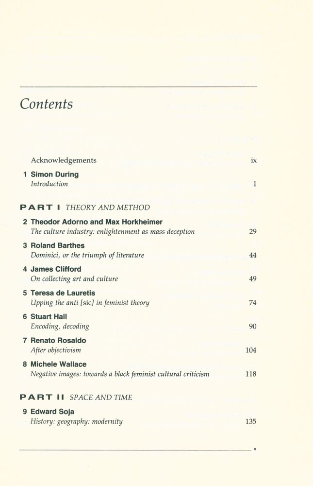 『The Cultural Studies READER』 2