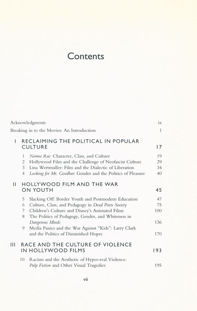 『BREAKING IN TO THE MOVIES : FILM AND THE CULTURE OF POLITICS』 2