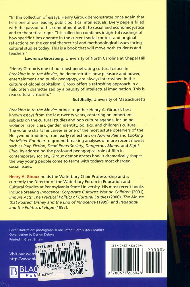 『BREAKING IN TO THE MOVIES : FILM AND THE CULTURE OF POLITICS』 4