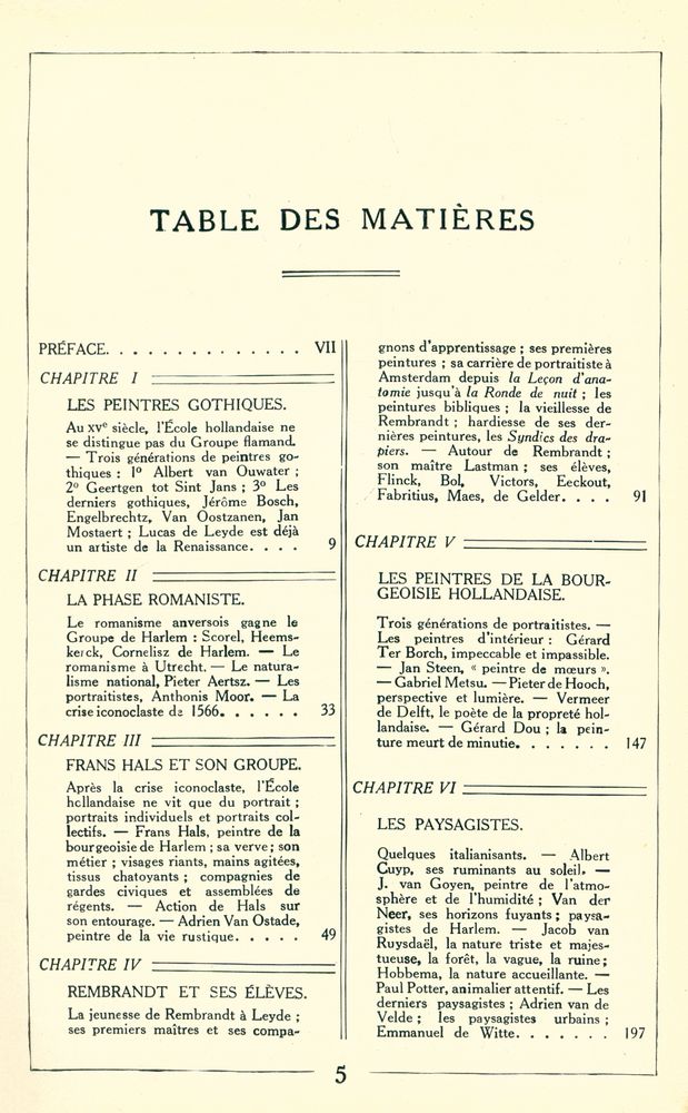 『HISTOIRE GÉNÉRALE DE L'ART : HOLLANDE』 2