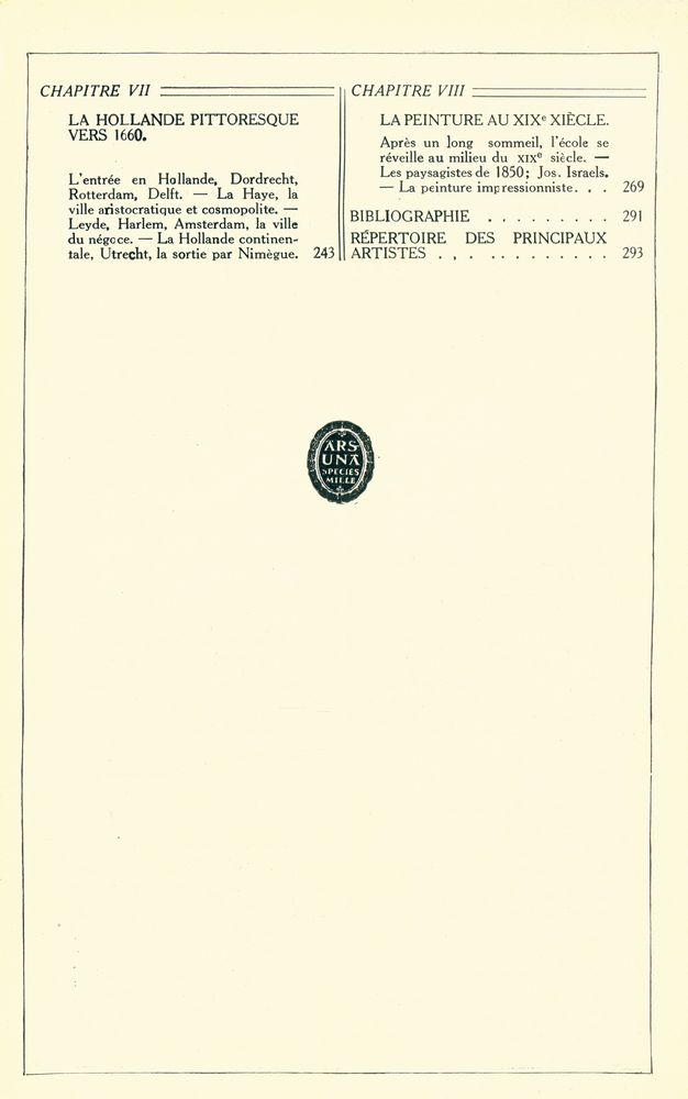 『HISTOIRE GÉNÉRALE DE L'ART : HOLLANDE』 3