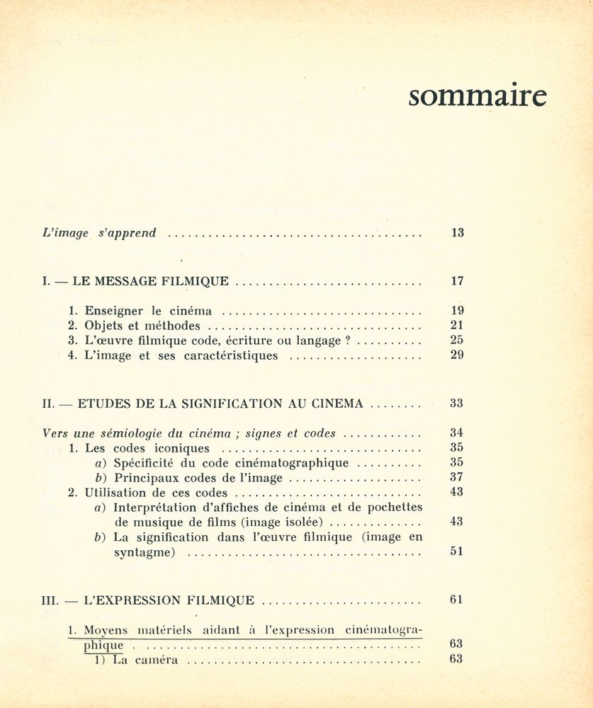 『clés et codes du cinéma』 2