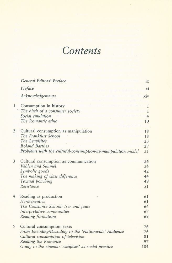 『CULTURAL STUDIES IN PRACTICE : Cultural Consumption and Everyday Life』 2