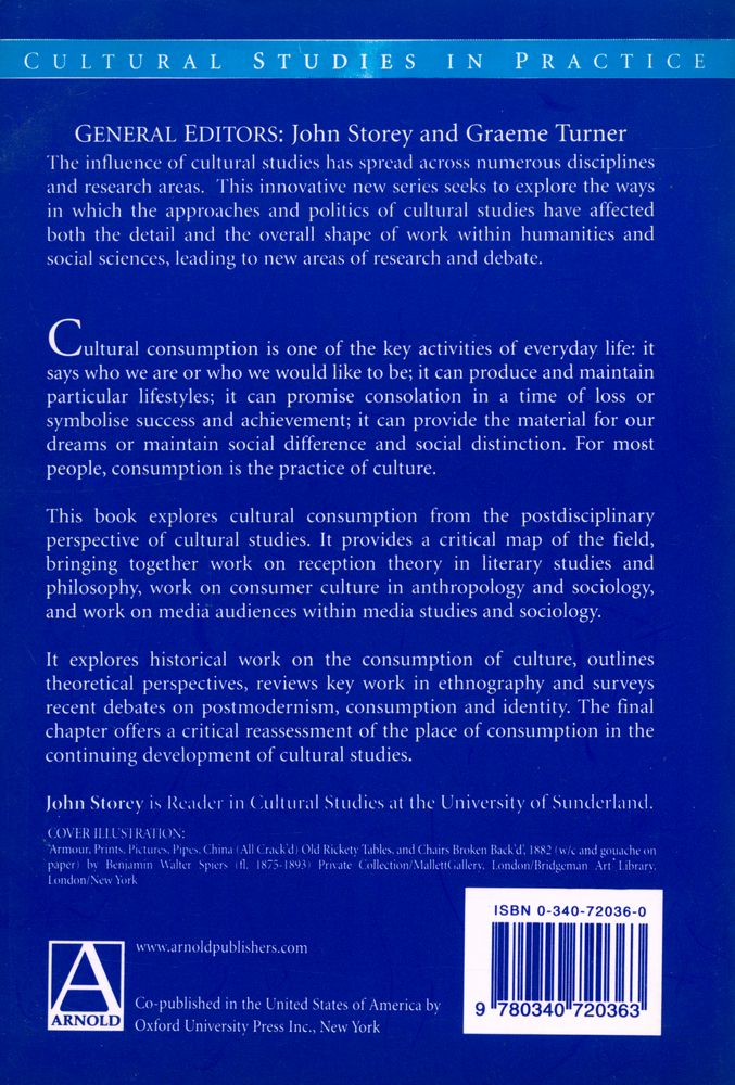 『CULTURAL STUDIES IN PRACTICE : Cultural Consumption and Everyday Life』 4