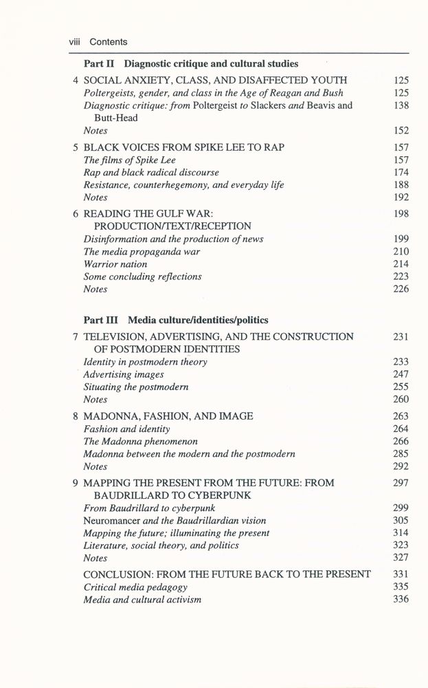 『media culture : cultural studies, identity and politics between the modern and the postmodern』 3
