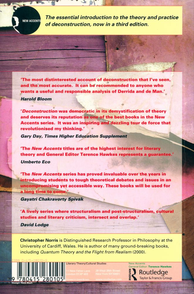 『Deconstruction : Theory and Practice』 4