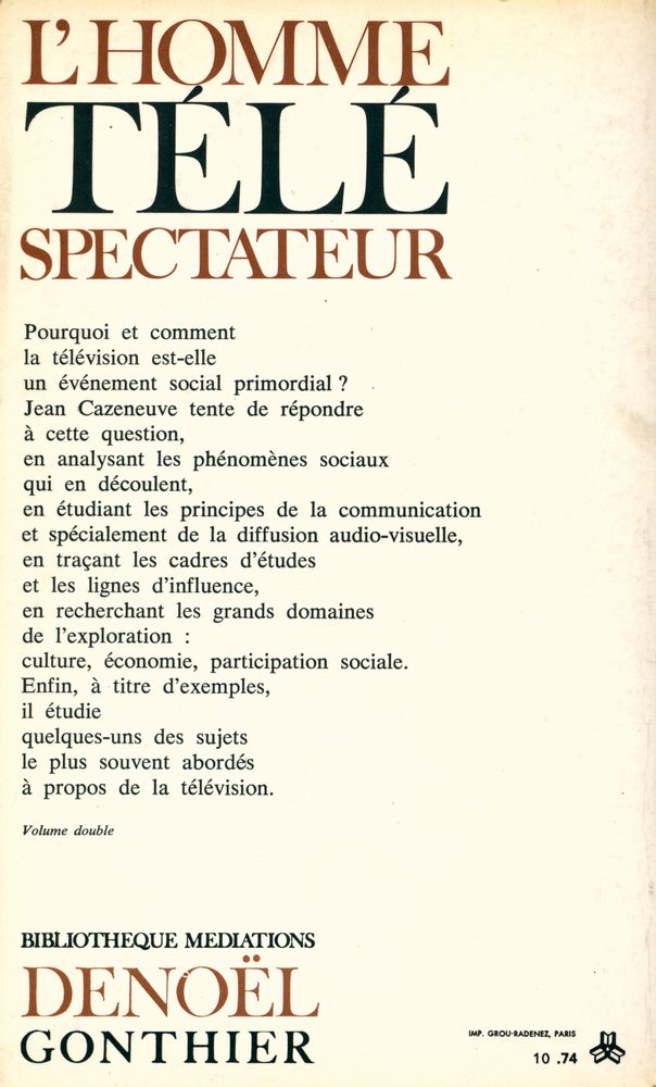 『L'HOMME TÉLÉSPECTATEUR』 4