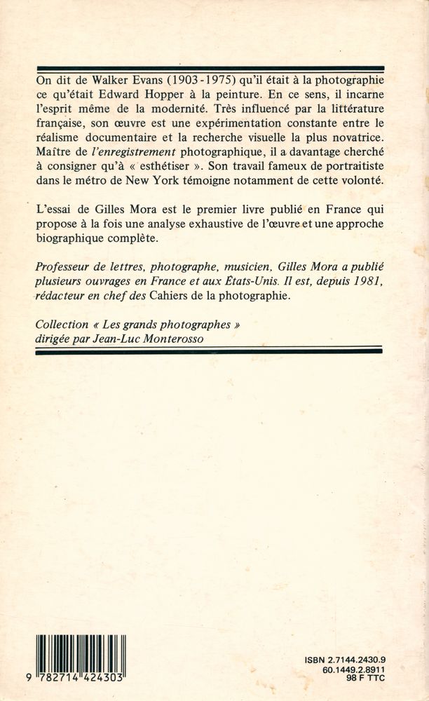 『≪les grands photographes≫ : WALKER EVANS』 3