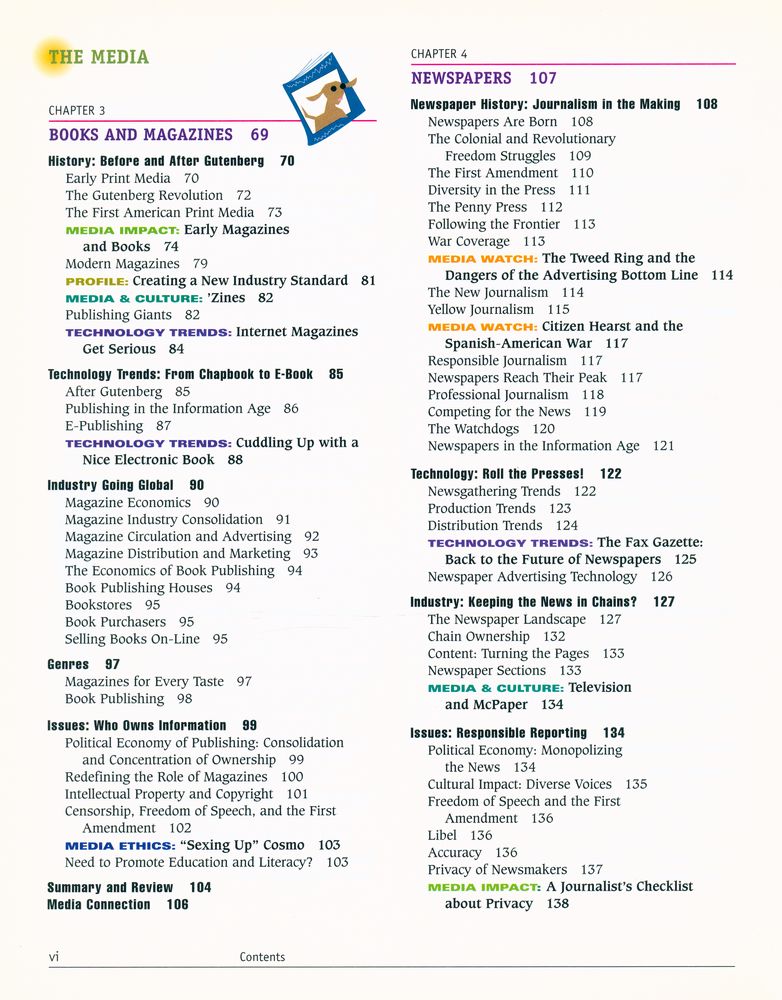 『media now : communications Media in the Information Age』 4