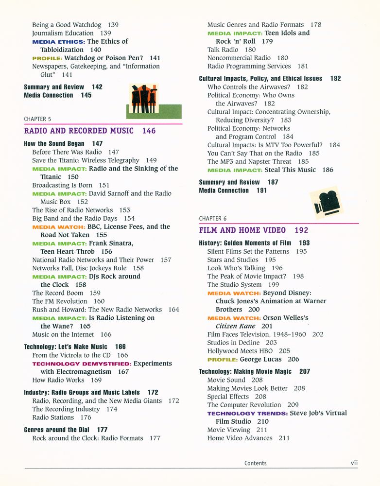 『media now : communications Media in the Information Age』 5