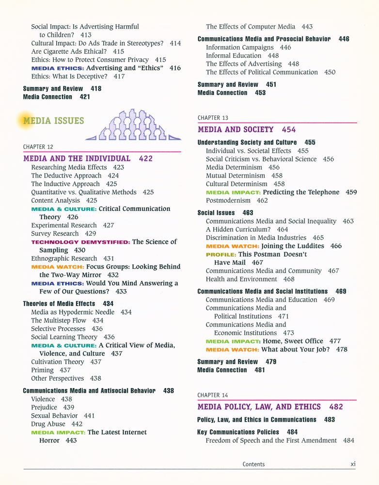 『media now : communications Media in the Information Age』
