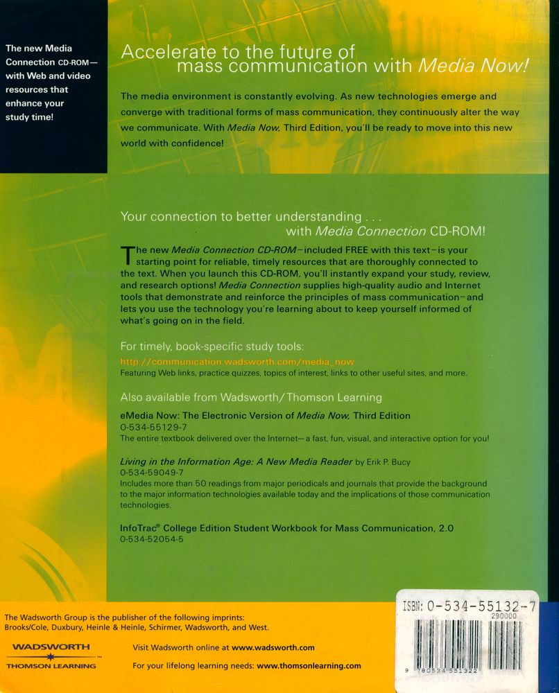 『media now : communications Media in the Information Age』