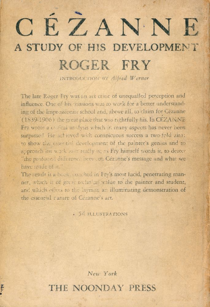 『CEZANNE : A STUDY OF HIS DEVELOPMENT』 3