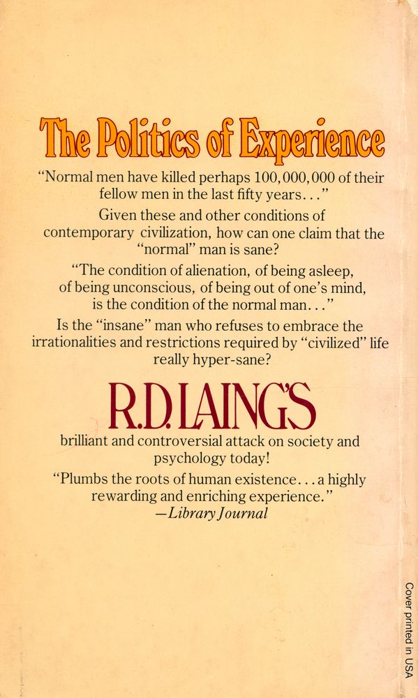 『The Politics of Experience』 3