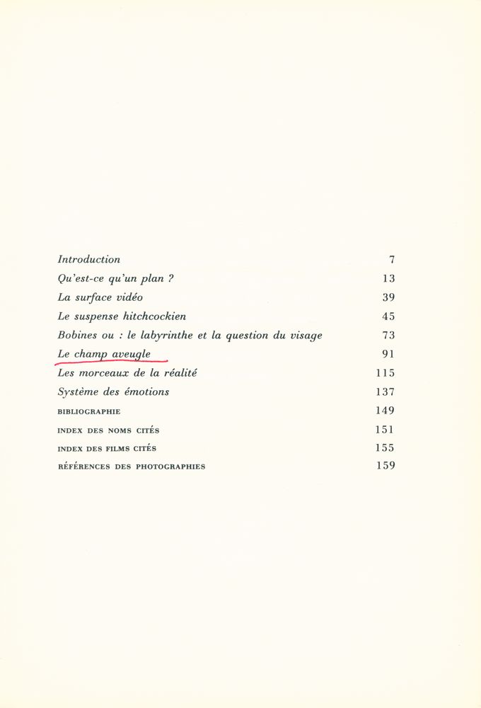『Le champ aveugle : Essais sur le cinéma』 2
