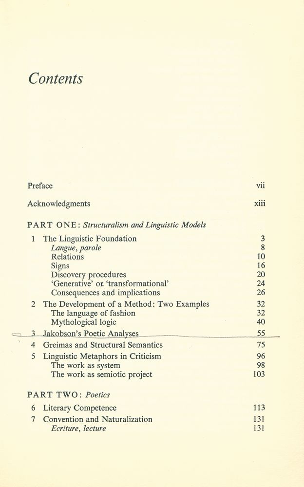 『STRUCTURALIST POETICS : structuralism, linguistics and the study of literature』 2