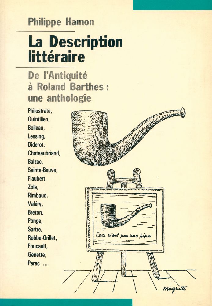 『La Description littéraire : De l'Antiquité à Roland Barthes : une anthologie』 1