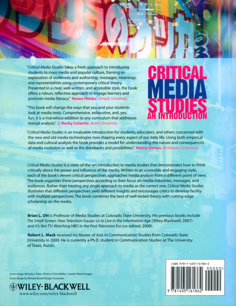 『CRITICAL MEDIA STUDIES: AN INTRODUCTION』 3