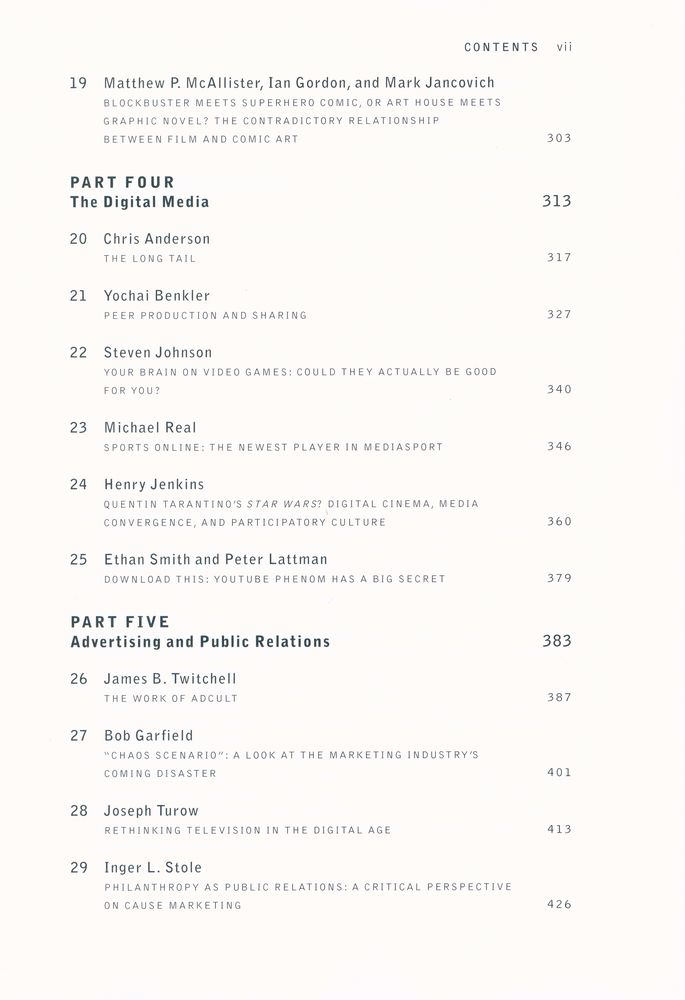 『Key readings in media today : mass communication in contexts』 4