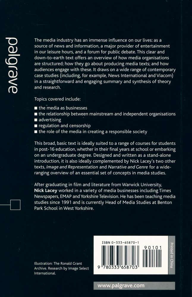 『Media institutions and audiences : key concepts in media studies』 5