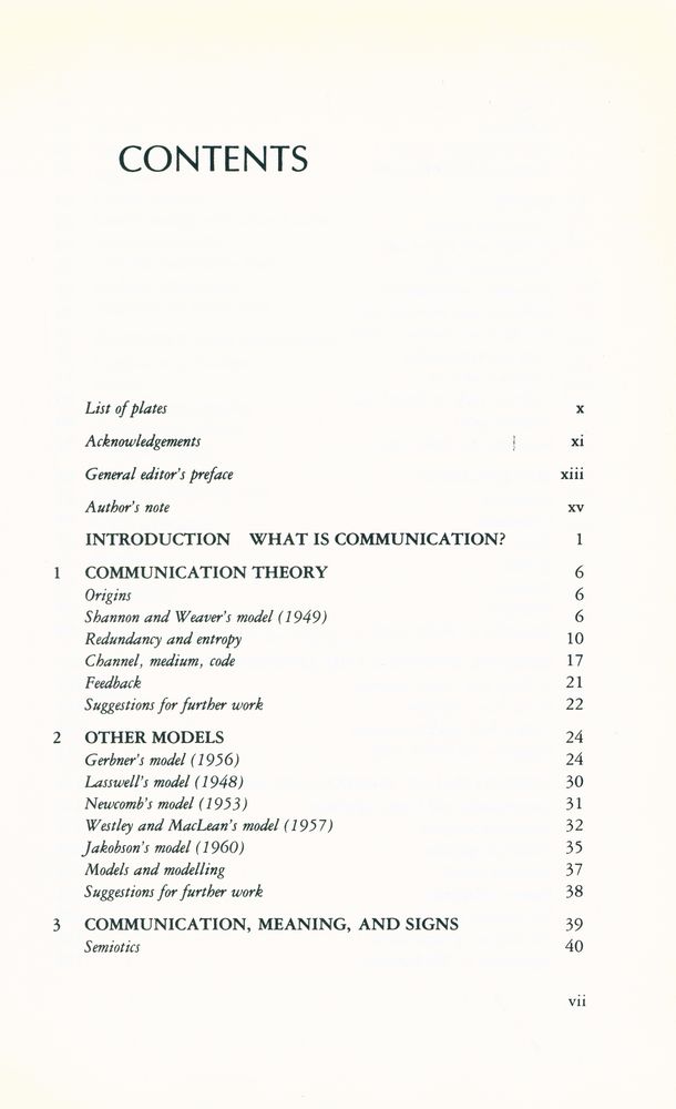 『Introduction to communication studies』 2