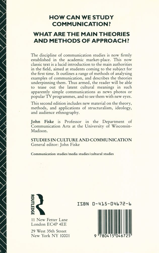 『Introduction to communication studies』 5