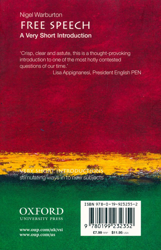 『FREE SPEECH : A Very Short Introduction』 3