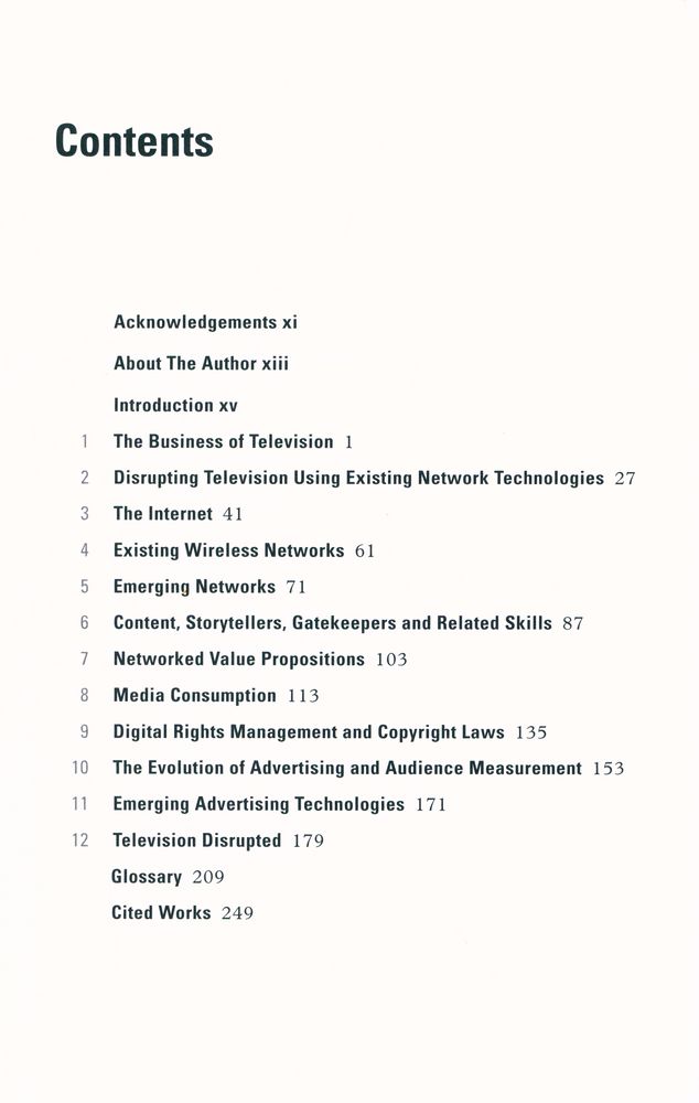 『Television DISRUPTED : The Transition from Network to Networked TV』 2
