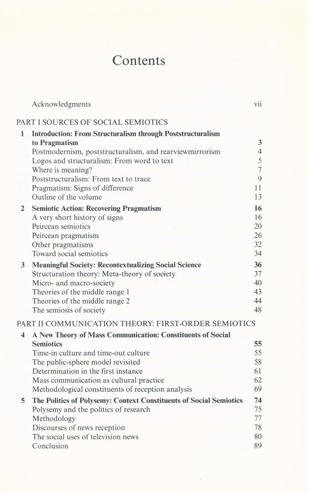 『The Social Semiotics of Mass Communication』 2