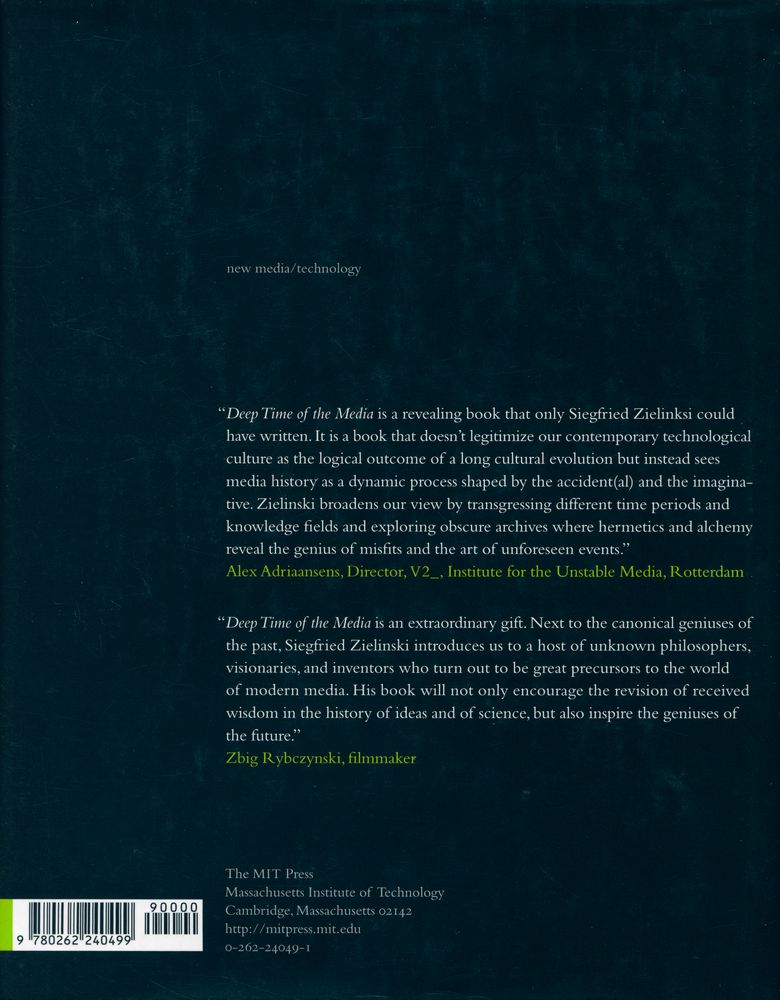 『Deep time of the media : toward an archaeology of hearing and seeing by technical means』 3