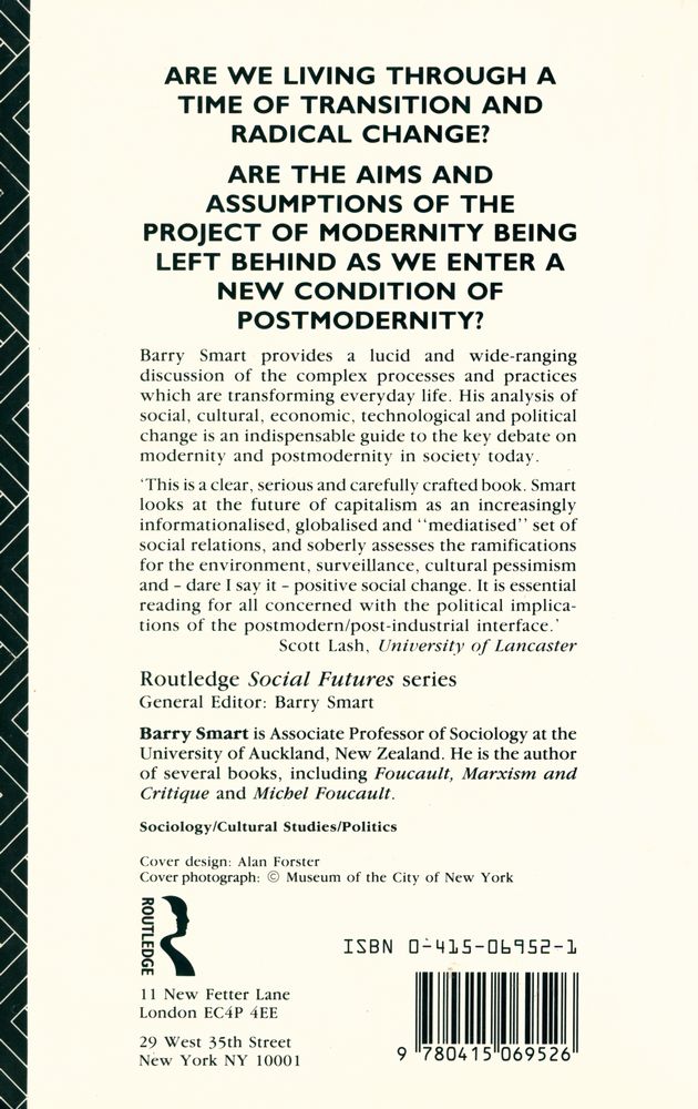 『Modern conditions, postmodern controversies』 3