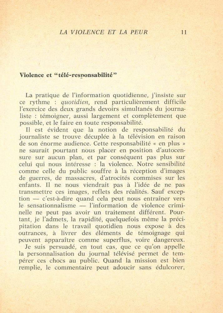 『LA VIOLENCE ET LA PEUR』 2