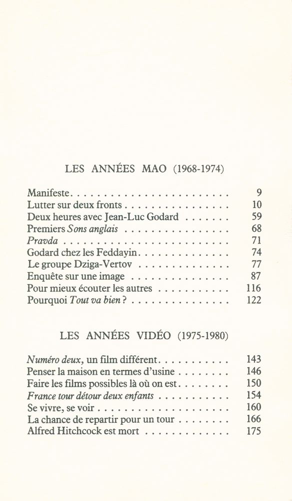 『GODARD PAR GODARD DES ANNÉES MAO AUX ANNÉES 80』 2
